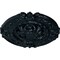 Ekena Millwork Southampton Ceiling Medallion (Fits Canopies up to 2 3/4"), 16 3/8"OD x 1 3/4"P, Night Shade CM17SONSF - alternate 2